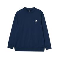 adidas 男子经典简约百搭薄绒保暖高尔夫运动圆领卫衣