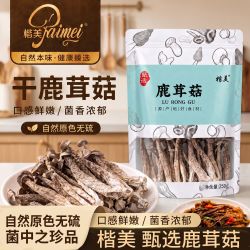 楷美 鹿茸菇干货鹿茸菌鹿耳菇脆脆菌菇煲汤炒菜食材净重发货