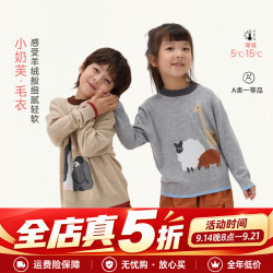 Q21 小奶芙儿童毛衣 男女童长袖针织衫圆领A类外穿上衣