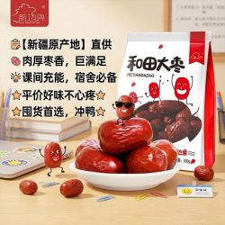 new boundaries 新疆大红枣和田大枣500g干果零食特产无硫大个煲汤玉枣子