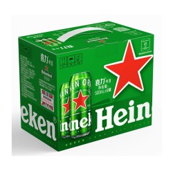 喜力 经典欧冠版 全麦酿造 500ml*12罐 啤酒