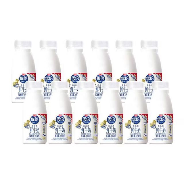 光明 优倍鲜牛奶185ml*12瓶