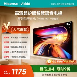 Vidda R系列 一级能效版 43VR1QD 液晶电视 43英寸 FHD