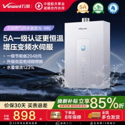 万和 JSQ25-ME5T13 水气双伺服恒温 13L 天然气燃气热水器