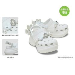 crocs 复古小鲸鱼炫魅厚底洞洞鞋