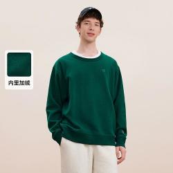 Champion 秋季刺绣小C抓绒套头卫衣男圆领
