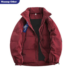 WASSUP OTHER加厚保暖立领白鸭绒羽绒服男款冬季纯色宽松棉衣外套
