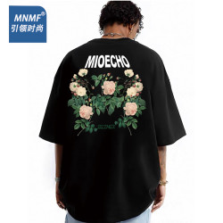 mnmf爆款美式短袖T恤男T恤男款夏季黑色大码纯棉宽松新款半袖上衣