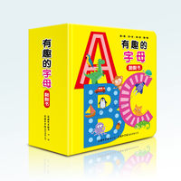 有趣的字母翻翻书英文趣味启蒙书主题分类基础单词防水撕不烂