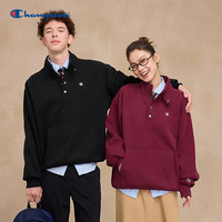 Champion 冠军情侣潮流百搭时尚加绒排扣立领卫衣U5CSWSM047