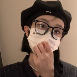 韩版素颜黑框眼镜女近视眼镜框网红款防蓝光平光镜潮