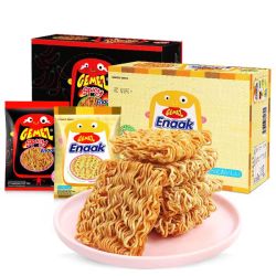 GEMEZ Enaak GEMEZ印尼小鸡干脆面烧烤味火辣味童年口味网红小零食休闲食品