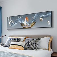 新款客厅晶瓷画沙发背景墙大幅晶瓷画卧室装饰画现代简约轻奢抽象