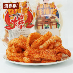 滇锅锅炸猪皮麻辣油哥冬阴功味香酥脆零食特色小零食小吃下酒菜