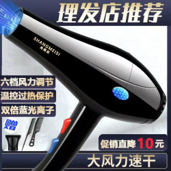 家用电吹风吹头发学生宿舍家用发廊大功率速干冷热风蓝光 吹风筒
