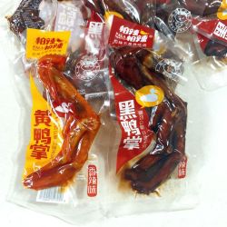 帕辣帕辣 黑鸭掌黄鸭掌零食独立小包装卤味鸭爪解馋追剧休闲小吃