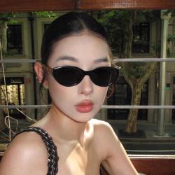 欧美猫眼墨镜女款2026偏光网红高级感百搭时尚复古太阳镜防紫外线