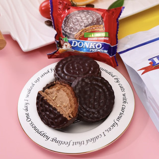 俄罗斯进口拉迈尔牌榛子味三明治饼干办公室休闲零食500g/袋