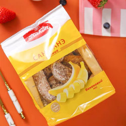 俄罗斯原装进口斯拉贡牌粗粮香蕉光头饼450克/袋