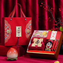 寿宴伴手礼回礼礼盒送高端回礼糕点礼盒高级祝寿喜饼生日实用礼品