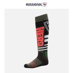 ROSSIGNOL 金鸡男款HERO系列滑雪袜长筒袜混色保暖雪袜单双板袜子