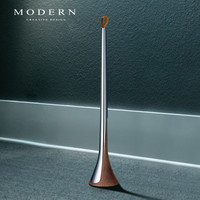 MODERNCREATIVEDESIGN 摩登MODERN轻奢北欧胡桃木立式鞋拔子长柄家用不锈钢鞋厅玄关高档