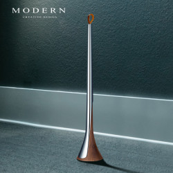MODERNCREATIVEDESIGN 摩登MODERN轻奢北欧胡桃木立式鞋拔子长柄家用不锈钢鞋厅玄关高档