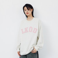 2022秋冬新款皮质美式字母男女情侣休闲圆领T恤衣服卫衣长袖