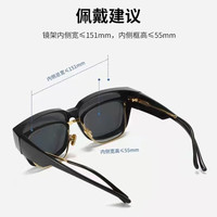 套镜便携一镜两用太阳镜偏光不偏光开车大框近视墨镜男夹片眼镜