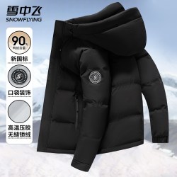 雪中飞 短款羽绒服男