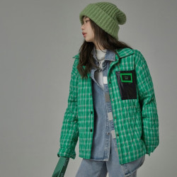 chuu 韩系温柔外套棉服女