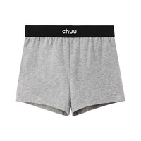 chuu 撞色拼接松紧腰防走光打底裤
