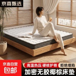 可折叠椰棕床垫加硬垫子卧室家用1米5加硬护脊棕榈榻榻米出租屋用 6CM整张款1.5米*1.9米