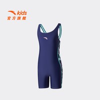 安踏 水上安踏儿童女童连体泳装2026年新款抗氯速干中大童防晒吊带泳衣
