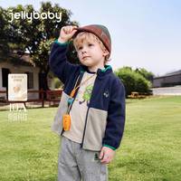 JELLYBABY 远红外法式小树刺绣 蓝色 90cm 男童外套