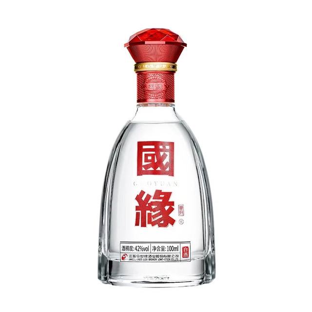 今世缘 国缘单开 幽雅醇厚型 白酒 42度 100ml 单瓶装