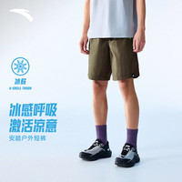安踏 大地之壳4.0短裤 冰肤科技 深褐色 L码