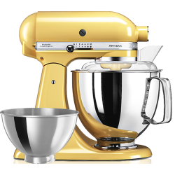 凯膳怡 5KSM165PSCBF 双碗和面揉面 蜜糖黄 5QT 厨师机 4.8L