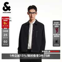 杰克琼斯 225321037 E40 纯色简约 黑色 XL 牛仔夹克