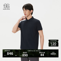 KOLON SPORT LHPT6MT869-NV UPF50+吸湿速干 藏蓝 XL 男士POLO衫