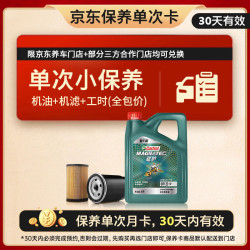 嘉实多 机油保养单次卡 含机油机滤工时 磁护智E版全合成 0W-20 SP 4L 4L小保养一次 磁护智E版0W-20 SP保养年卡