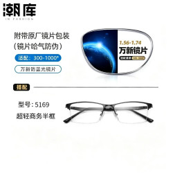 万新 1.67MR-7防蓝光近视镜片（哈气防伪）+超轻商务镜架多款可选