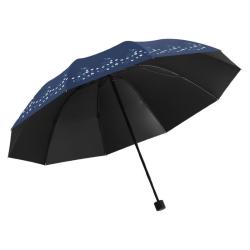 刘夫人 晴雨两用 折叠加固防风 手动雨伞