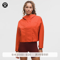 lululemon 丨Rain Chaser 女士运动夹克 防风拒水 LW4CM7S 旭日橙