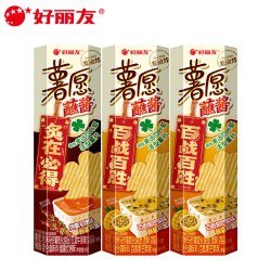好丽友 薯愿蘸酱薯片 百香果芒果2+烟熏炙烤1