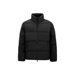 森马 男士羽绒服 防风防泼水 立领 黑色 2XL