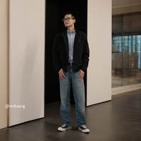 TOMMY HILFIGER 休闲立领镶边口袋男士夹克