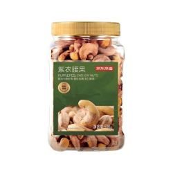 京东京造 大颗粒紫衣腰果仁 500g/罐 无添加