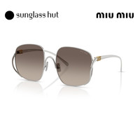 移动端：MIU MIU 太阳镜女渐变色墨镜方眼镜0MU A57S