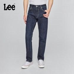 Lee 26年秋冬726直筒牛仔裤丹宁回潮深蓝色潮A08538